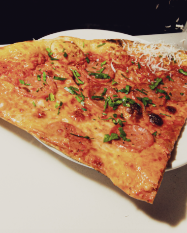 Pizza slice at Civerinos