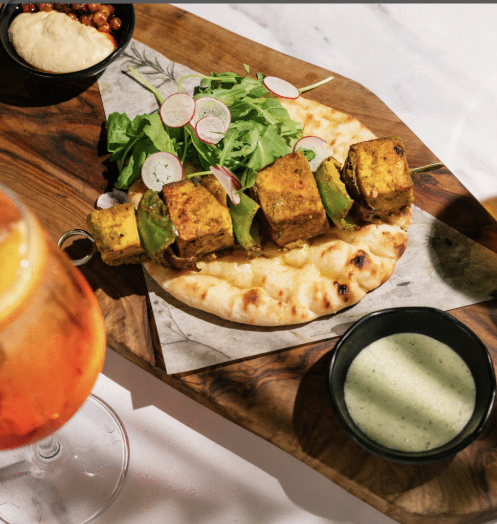 kebab at The Botanist for lunch in Edinburgh under £15