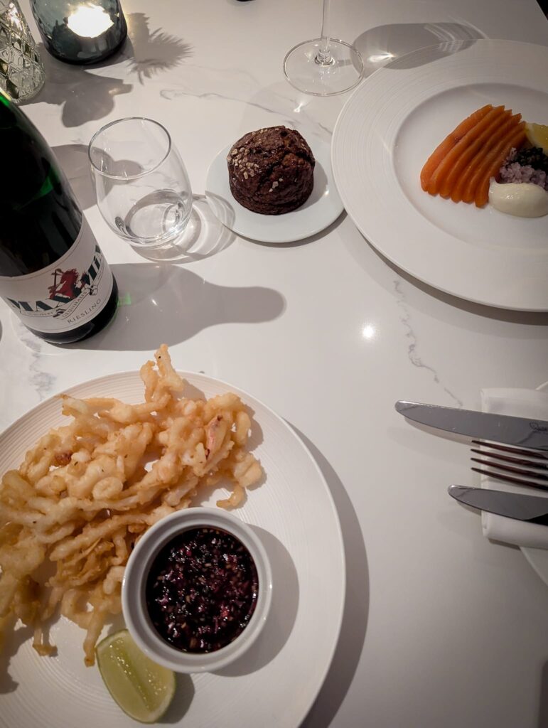 Seafood and wine at Ondine Oyster & Grill St Andrews inside Seaton House.